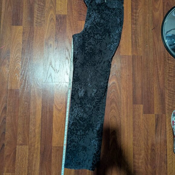 Gloria Vanderbilt Amanda Jeans ~ 6 ~ Black & Gray Pattern - Picture 5 of 5